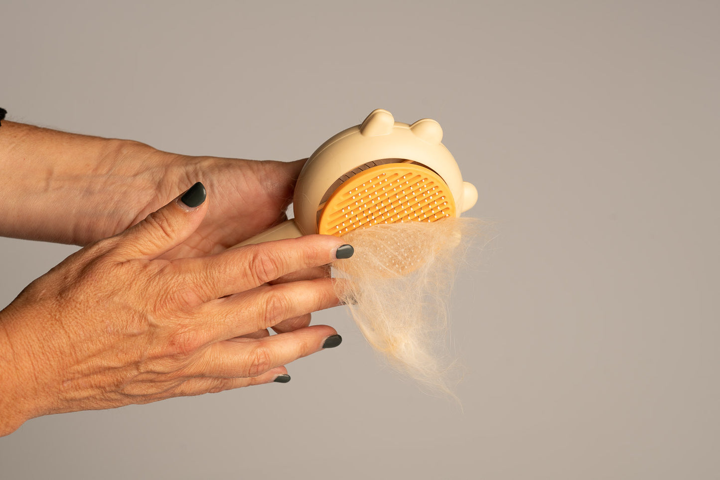 Pet Grooming Brush - Gentle Fur Remover for Cats & Dogs